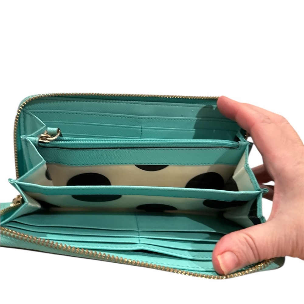 Kate Spade New York Aqua Zip-Around continental wallet - Picture 3 of 5